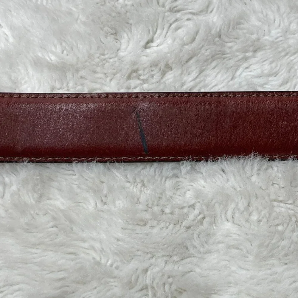 Vintage Brighton Women's Brown Leather Belt Size Medium